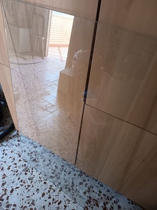 Cristal rectangular transparente
