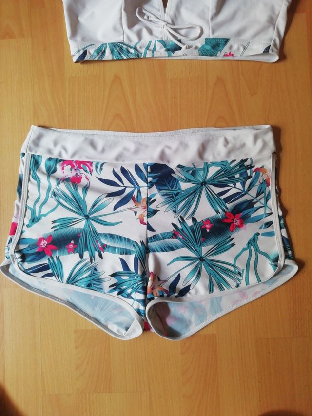 Bikini Primark XXL- Blanco y Verde Agua