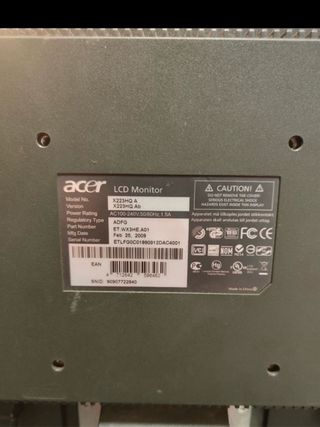 Ordenador Acer sobremesa