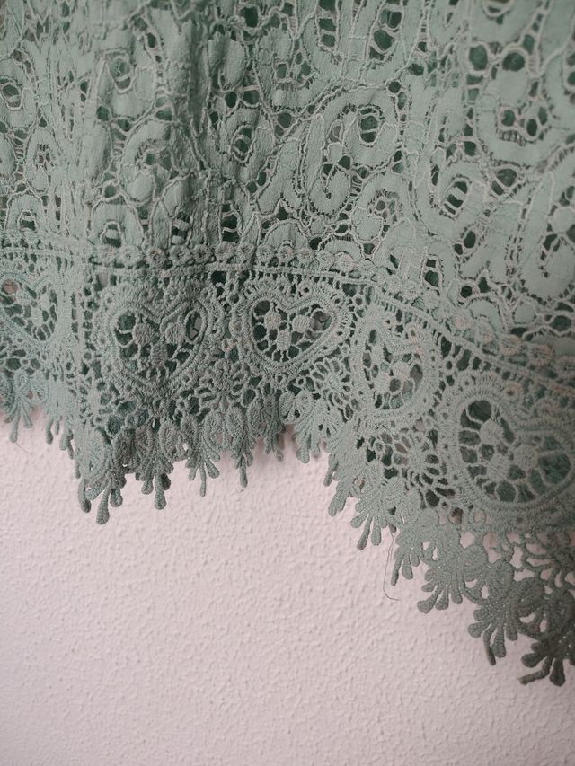 Vestido encaje celeste Kiabi