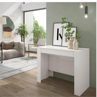 Tavolo consolle allungabile bianco