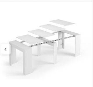 Tavolo consolle allungabile bianco