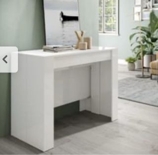 Tavolo consolle allungabile bianco