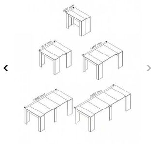 Tavolo consolle allungabile bianco