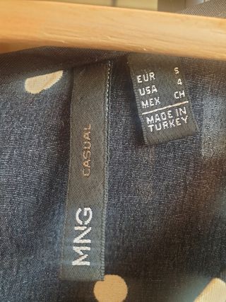 Mono Mango lunares negro T-S