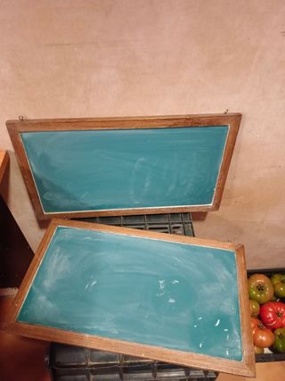 2 Pizarras vintage de madera Dispongo de más