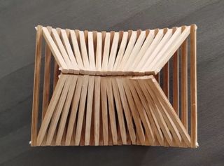 Portafrutta legno pieghevole