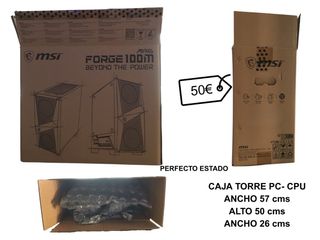 Cajas transporte/envío Monitor Tv - CPU - Torre Pc