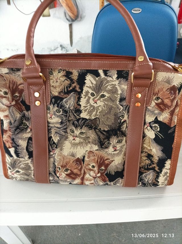 Bolsa viaje gatos - Marrón