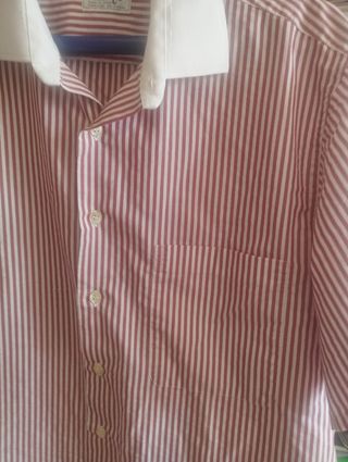 Camisa Mirto rayas rojas y blancas