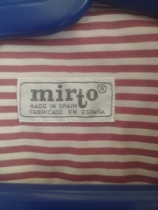 Camisa Mirto rayas rojas y blancas