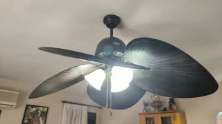 Ventilador techo 4 palas - marrón oscuro