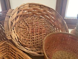 6 Cestas mimbre varias medidas 3 son de 33x46
