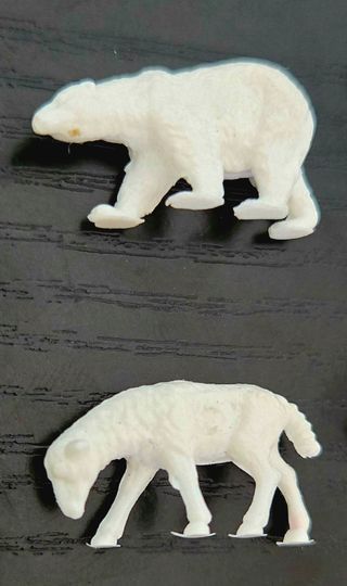 10 Mini Animali Giocattolo Vintage