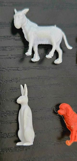 10 Mini Animali Giocattolo Vintage