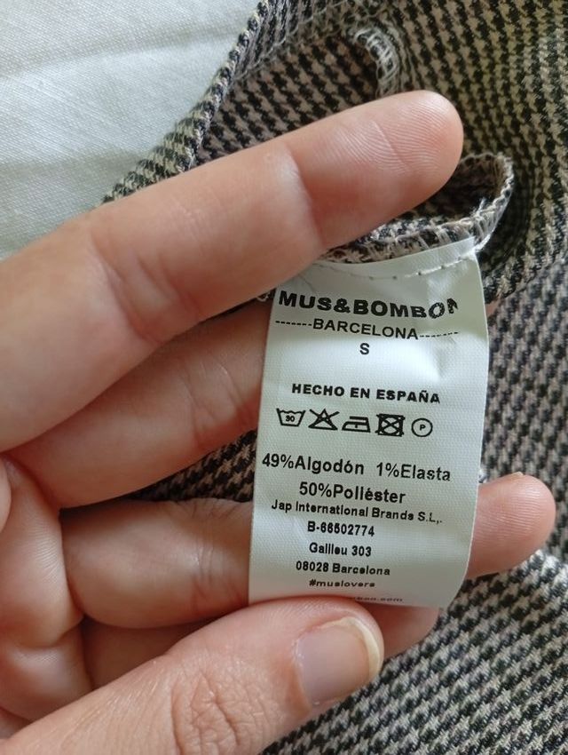 Mini Falda cuadros Mus&Bombon T-S