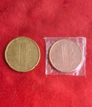 Monedas 20 y 5 céntimos Países Bajos