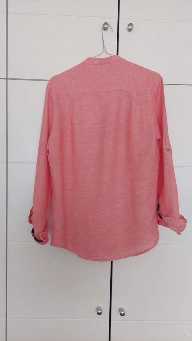 Camisa Springfield Lino Rosa XS