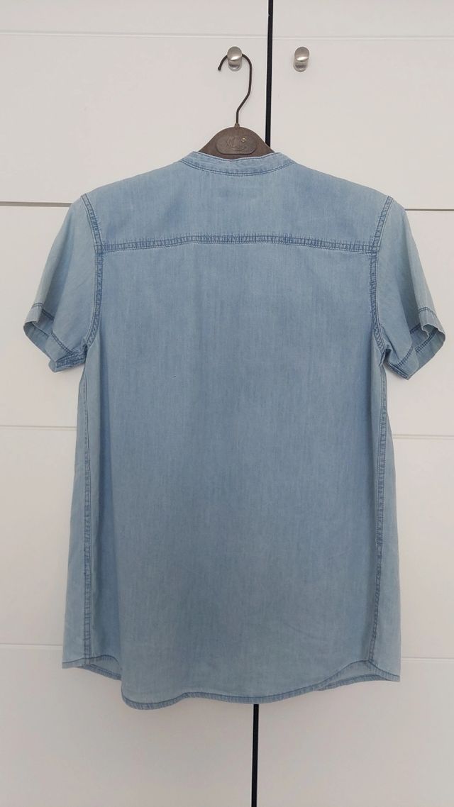 Camisa Benetton denim azul