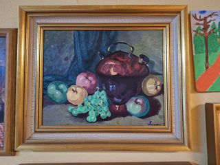 Cuadro pintado al óleo - Bodegón