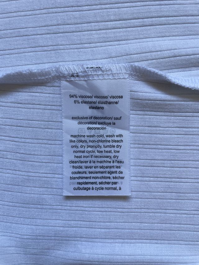 Blusa Tommy Hilfiger blanca - Talla L