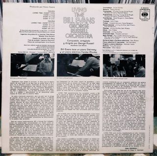 Vinile jazz di Bill Evans e G. Russell - Living Time