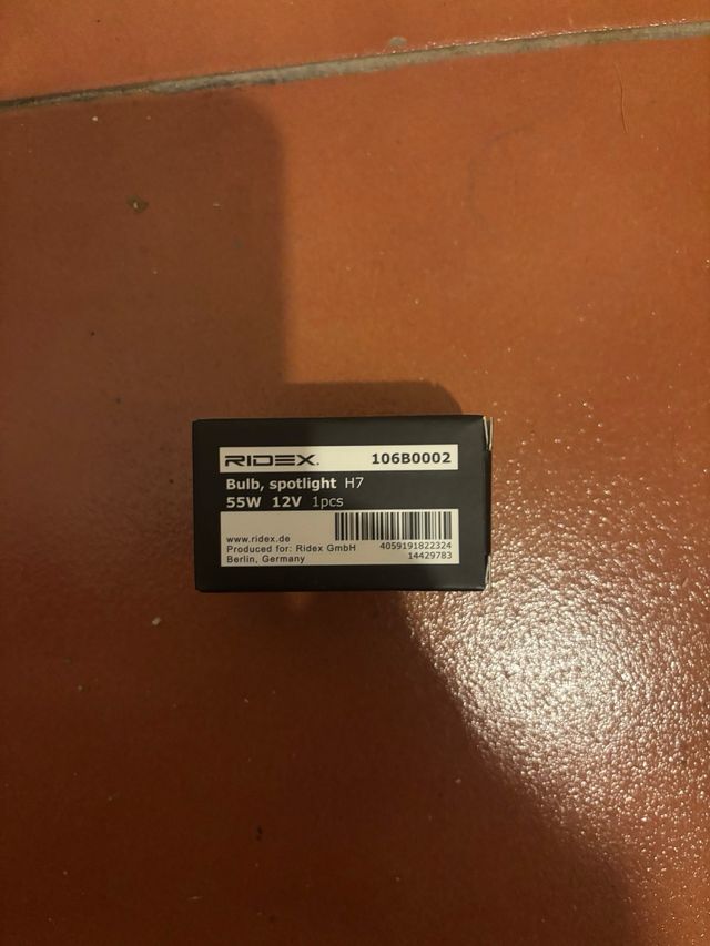 Bombilla H7 Ridex 55W 12V