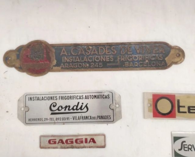 22 Placas Antigüas Frigorífico