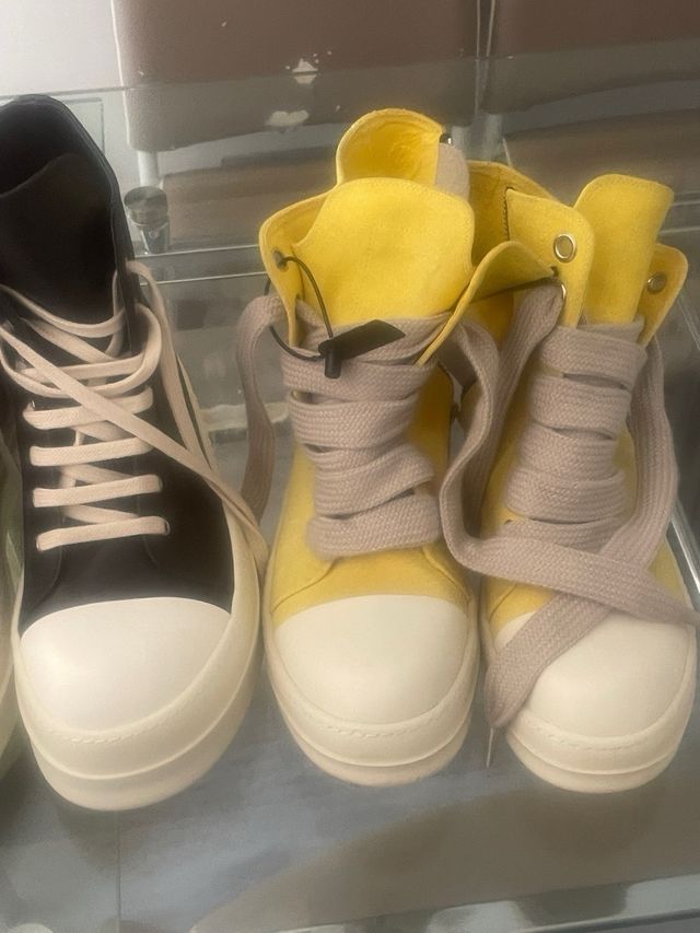 Zapatillas Rick Owens amarillas