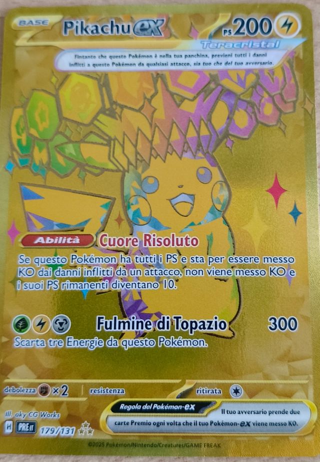 Pikachu EX - Carta Pokemon 179/131