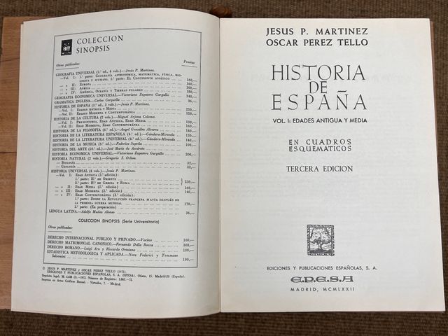 LIBRO HISTORIA DE ESPAÑA VOL:1