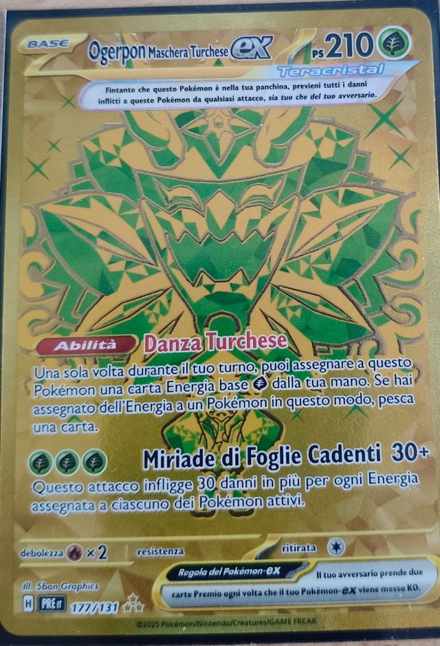 Carta Ogerpon Maschera Turchese EX