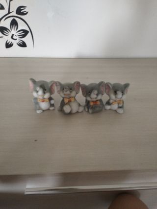 4 Elefantini Decorativi