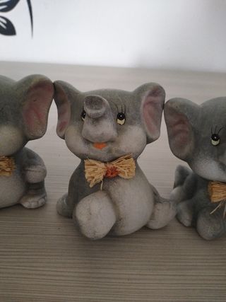 4 Elefantini Decorativi