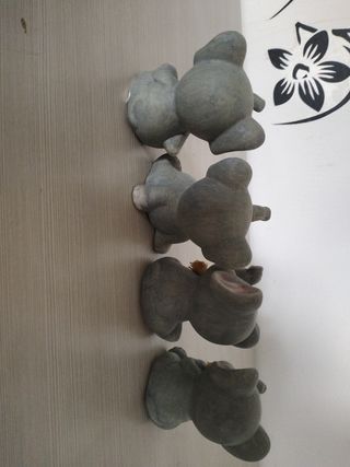 4 Elefantini Decorativi