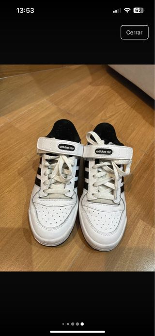 Zapatillas Forum Adidas blancas y negras