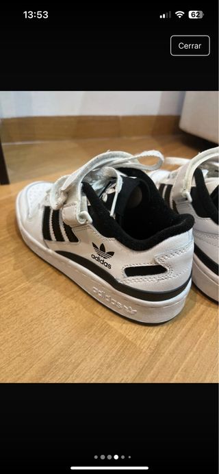 Zapatillas Forum Adidas blancas y negras