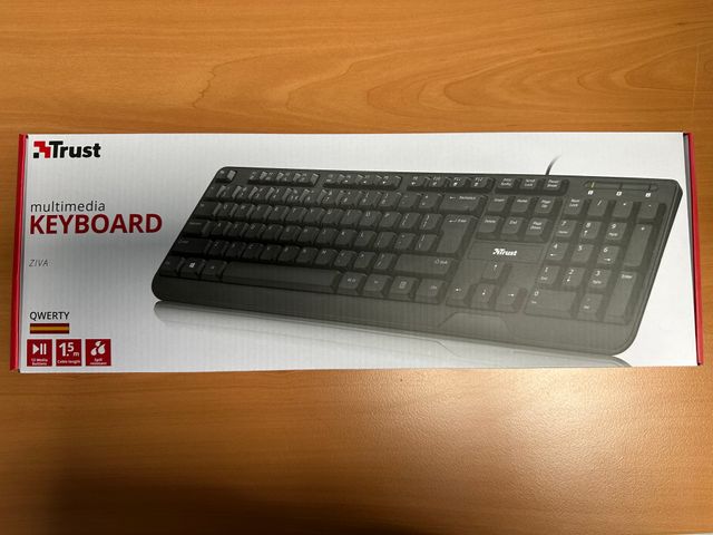 Teclado Trust Ziva USB Negro