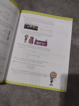 Libro Matemáticas 3 y 4 primaria Anaya.