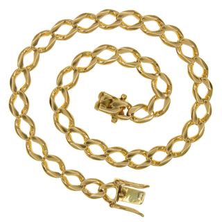 SKU:70374-Pulsera maciza BarbadaCubana oro18k 24cm