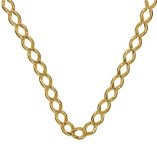 SKU:70374-Pulsera maciza BarbadaCubana oro18k 24cm