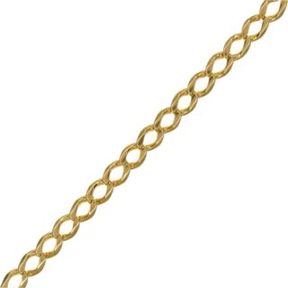 SKU:70374-Pulsera maciza BarbadaCubana oro18k 24cm