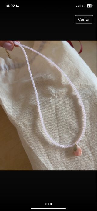 Collar Peach Rosa - Verano