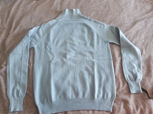 3 Jerseyscuello cisne azul - S