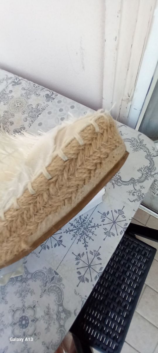 Espadrillas Lancetti beige in tessuto