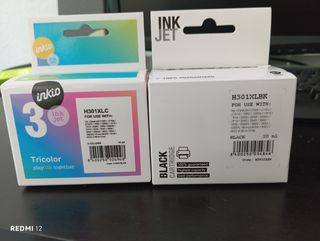 Cartuchos Inkio H301: Negro y Tricolor