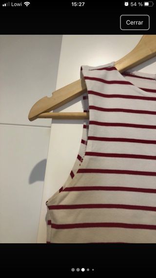 Crop top rayas rojas Stradivarius M