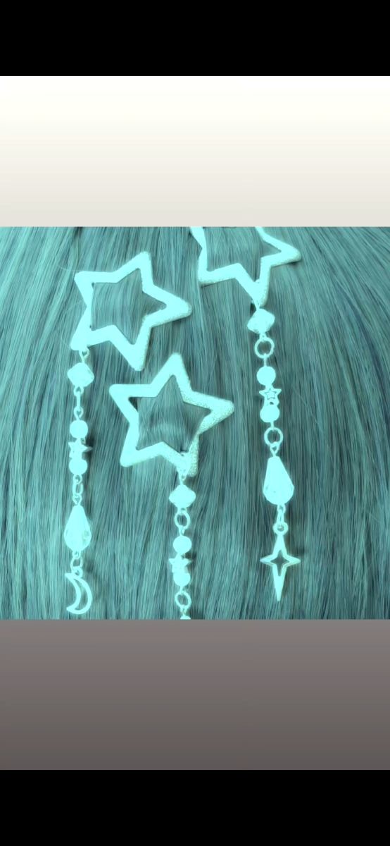 Pinzas estrella purpurina plateada ✨