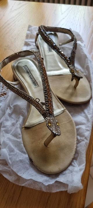 Sandali Luciano Barachini beige/oro