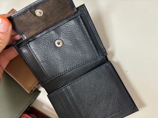 Cartera de Piel - Beige, Negro, Gris, Verde, Rojo